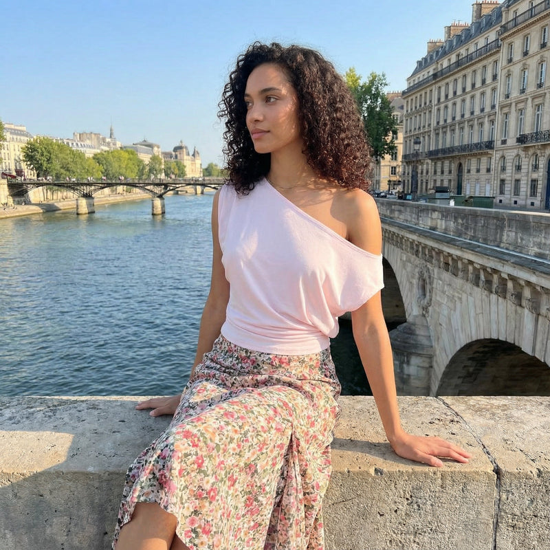 Off Shoulder Top - pink