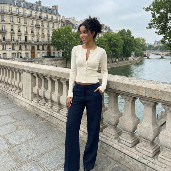 Wool Cardigan - cream