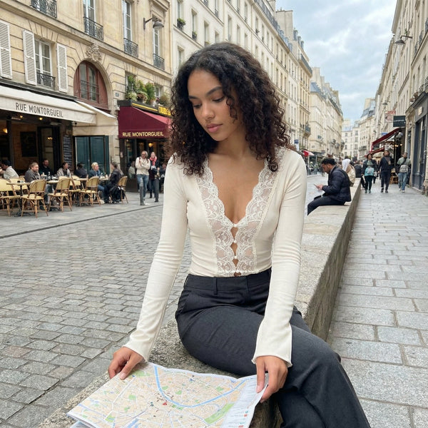 Pure Lace Top - cream