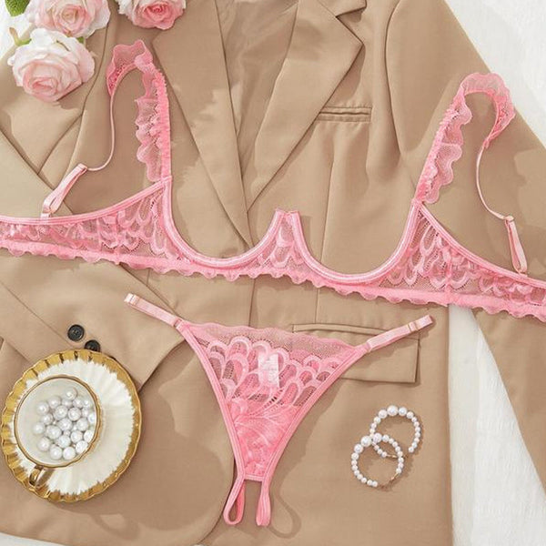 Selvaria Lace Set – pink