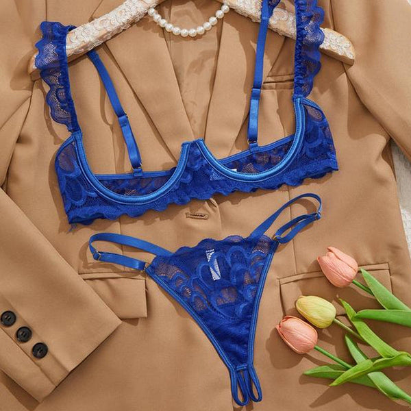 Selvaria Lace Set – blue