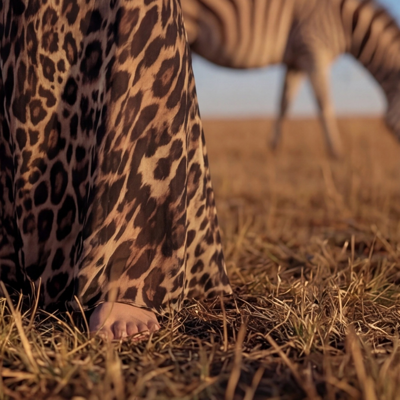 Leopard High Midi Skirt