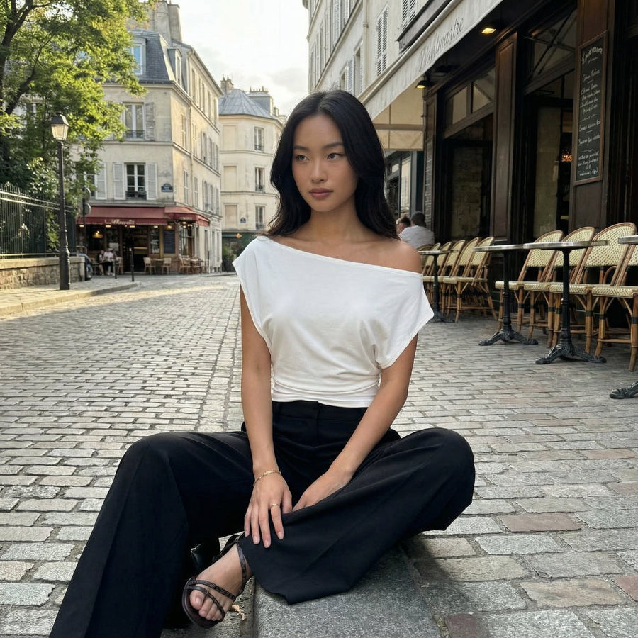 Off Shoulder Top - white
