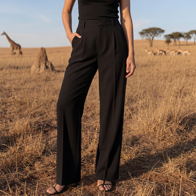 Elegant Palazzo Pants - black